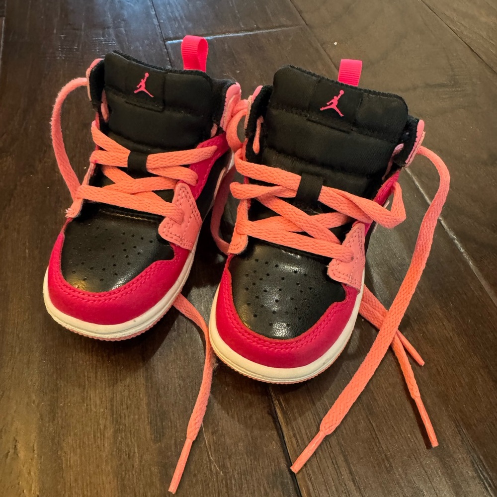 New Jordan Kids' Sneakers in Black and Pink